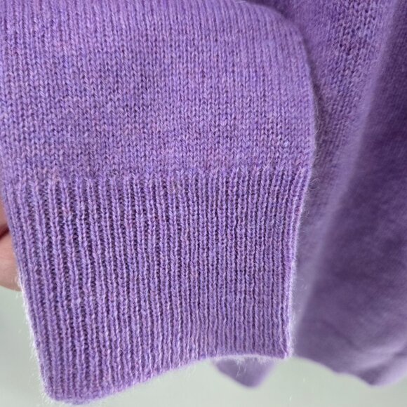 Charter Club 100% Cashmere Light Purple V-Neck Luxury Sweater PXL - Picture 6 of 16